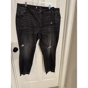 Kut From The Kloth Women's High Rise Reese Fab Ab Ankle Straight Leg Sz 20W